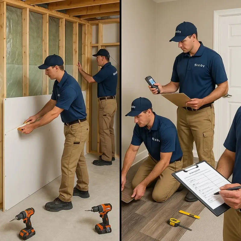 Repairs and Reconstruction process in Deville, LA